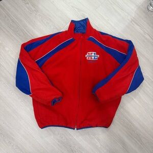 NFL Blue and Red Super Bowl Bomber Jacket